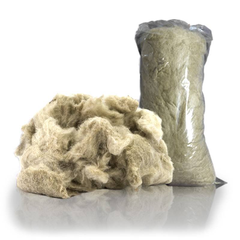 Loose mineral fibre wool